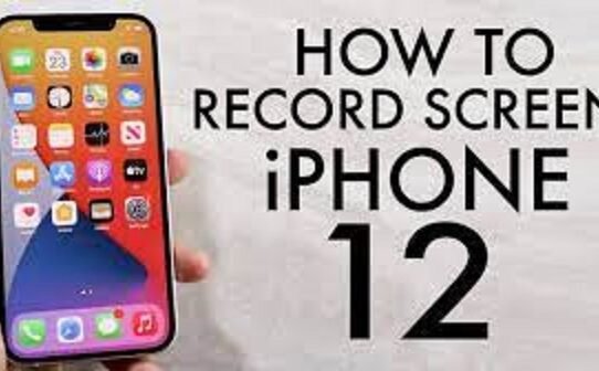 Screen record on iPhone 12