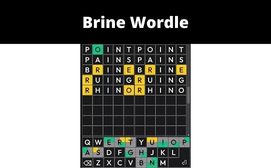Brine Wordle