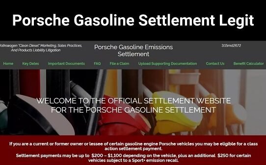 Porsche Gasoline Settlement Reviews